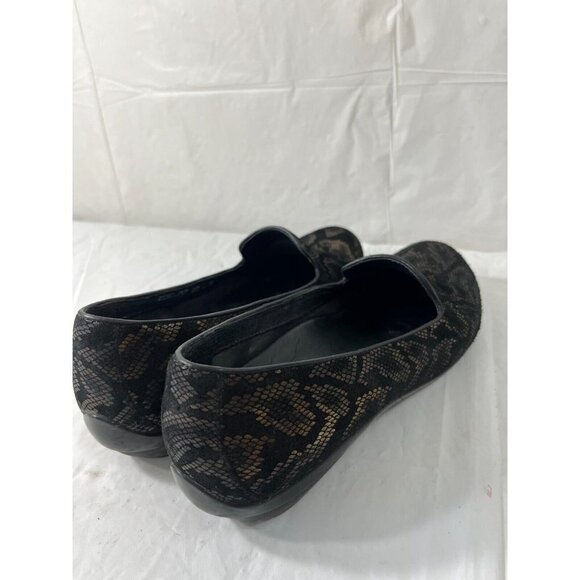 Dansko Olivia women's Bronze Black Snake Suede Slip On Shoes Size 9.5 - Picture 10 of 16